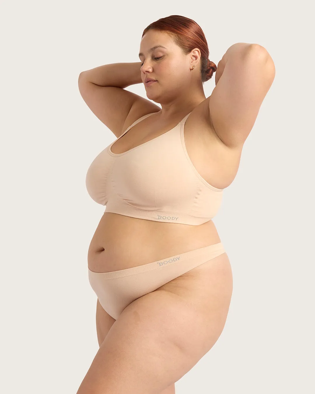 Full Bust Wireless Racerback Bra - Shell,Women Wear