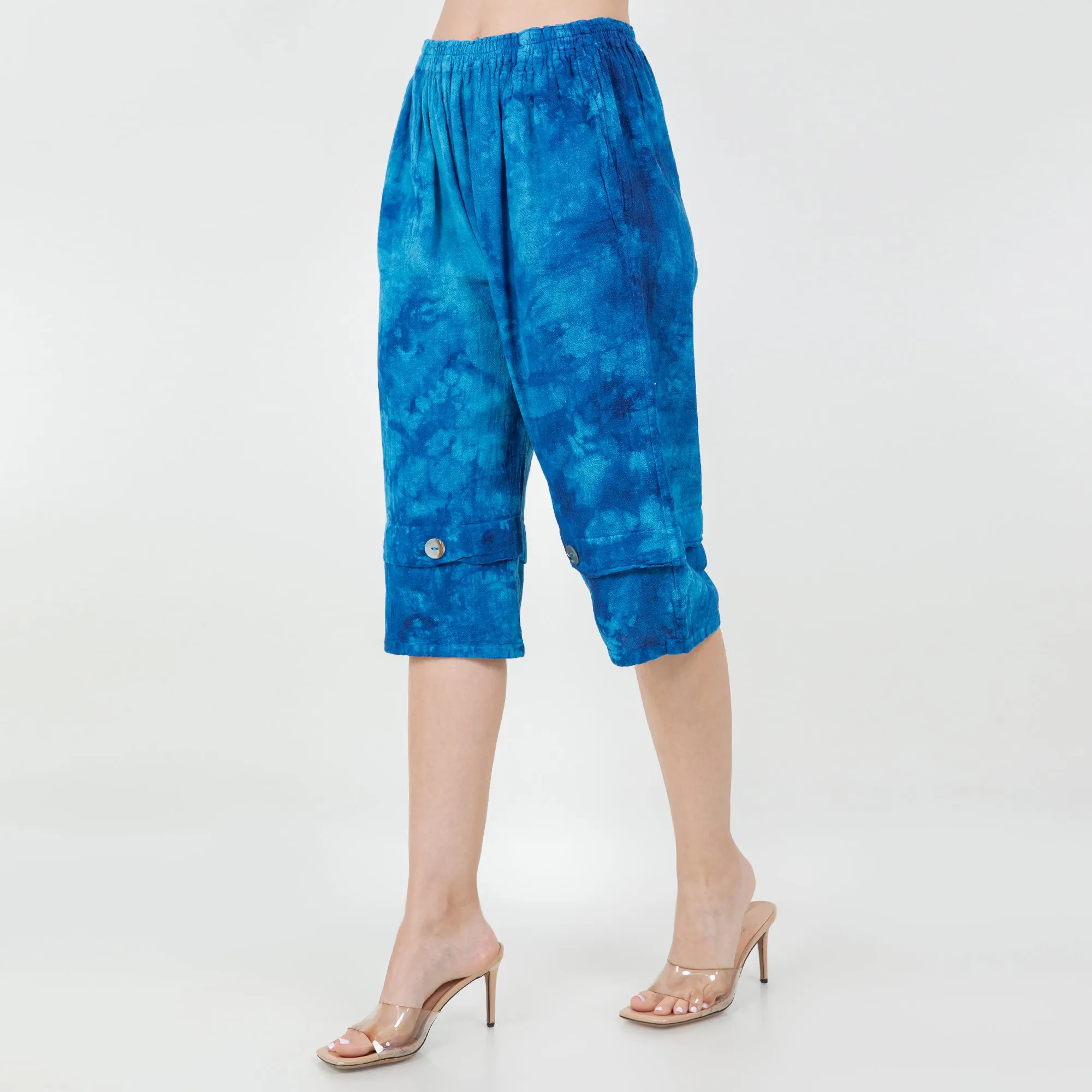 Gail Capri Pant with Pockets! 100% Cotton Gauze,Women Wear