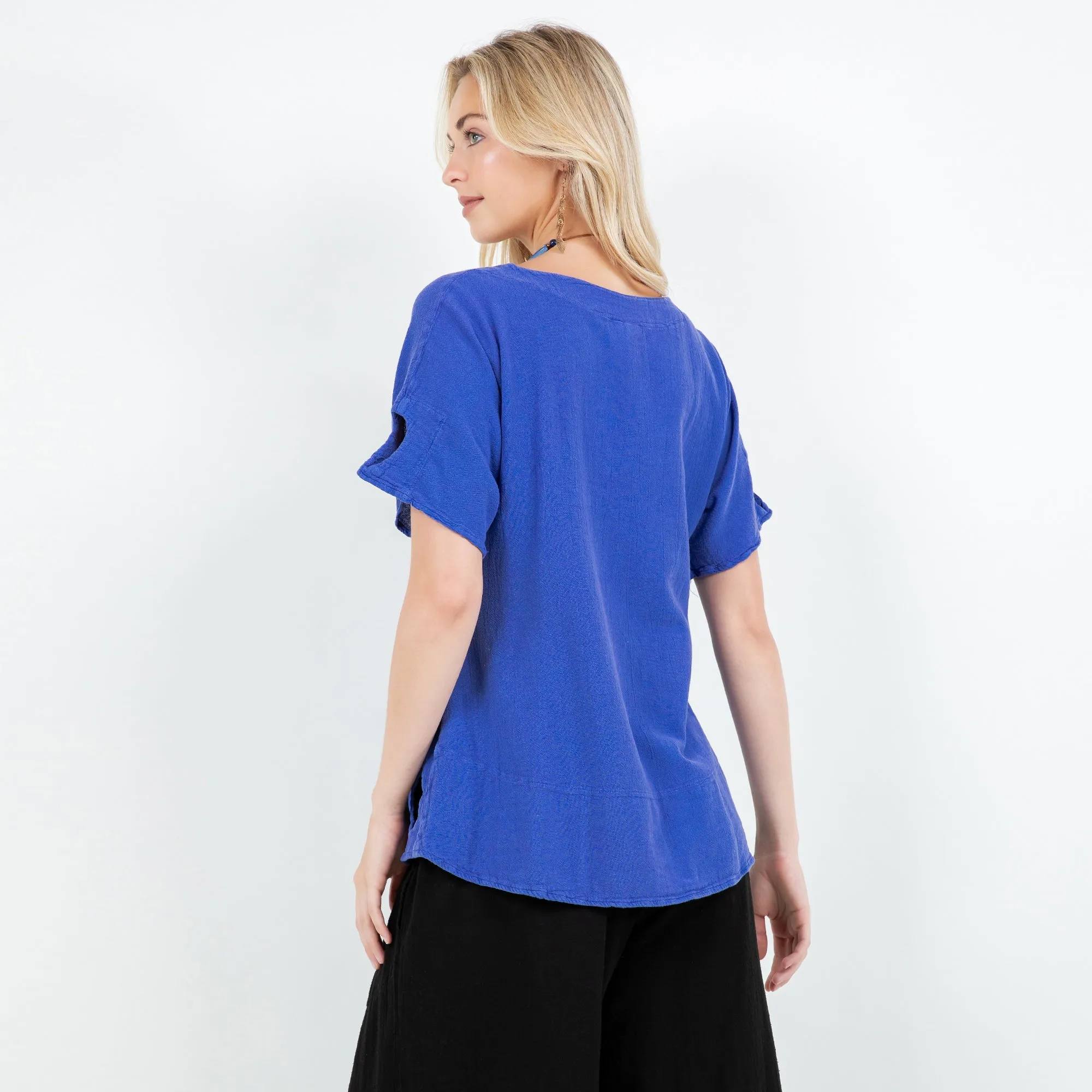 Giselle Keyhole Teardrop Detailed Top- All Sizes!,Women Wear