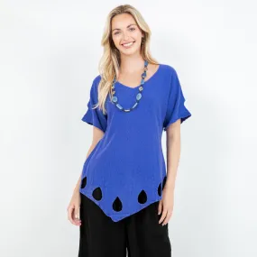 Giselle Keyhole Teardrop Detailed Top- All Sizes!,Women Wear