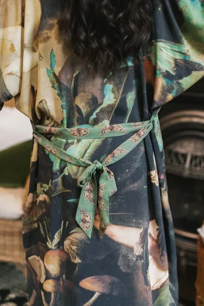 Heartwork Artisan Bamboo Duster Kimono Robe,Women Wear
