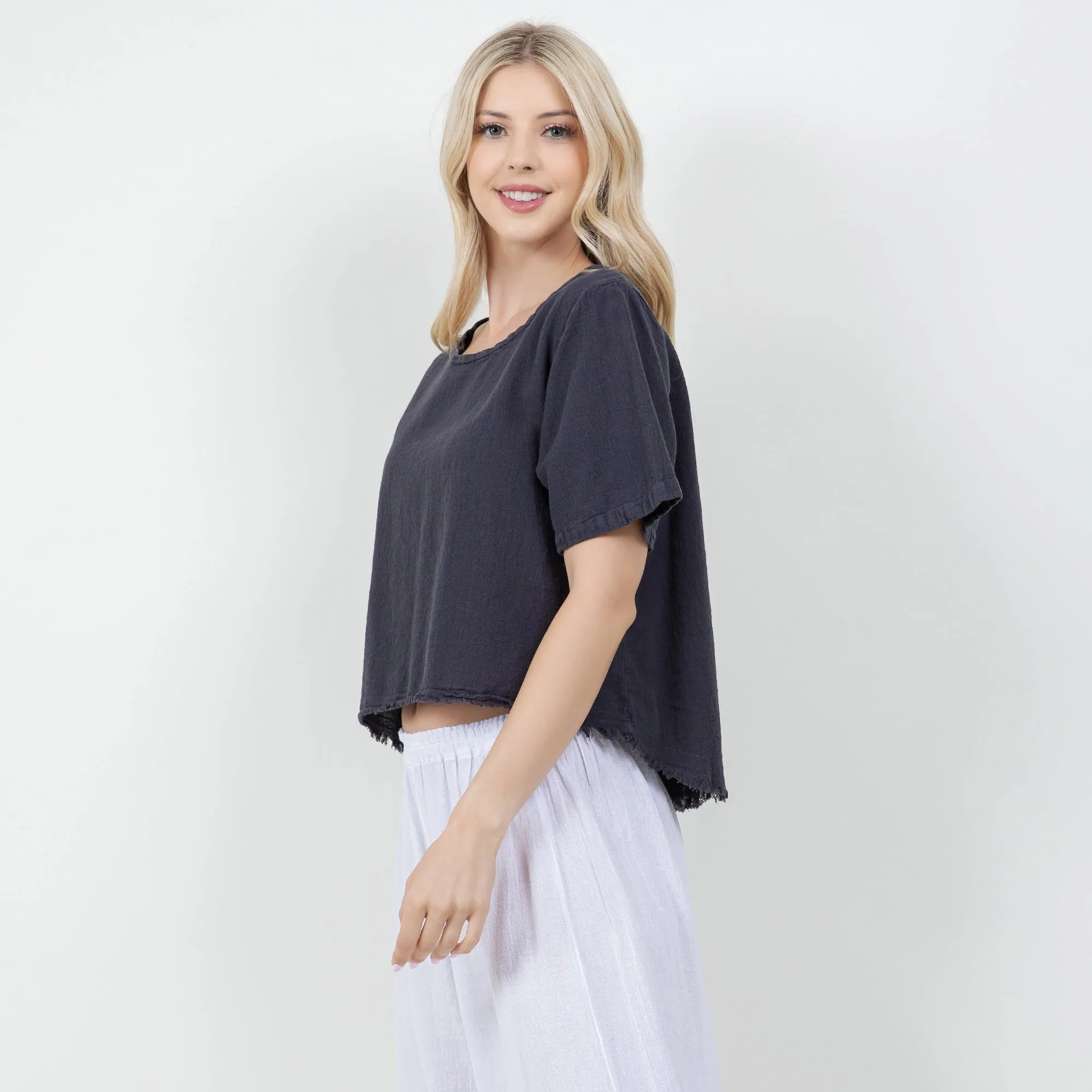 Heidi Top - 100% Cotton Gauze,Women Wear