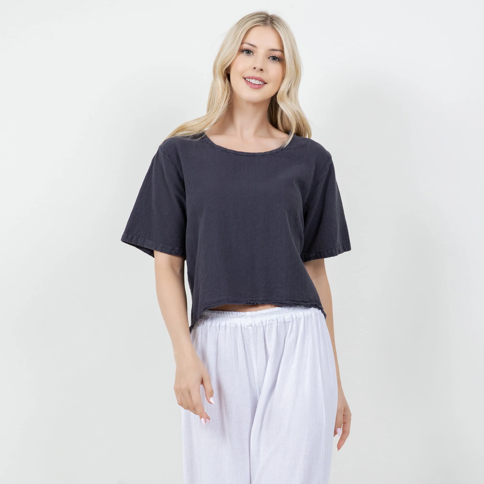 Heidi Top - 100% Cotton Gauze,Women Wear