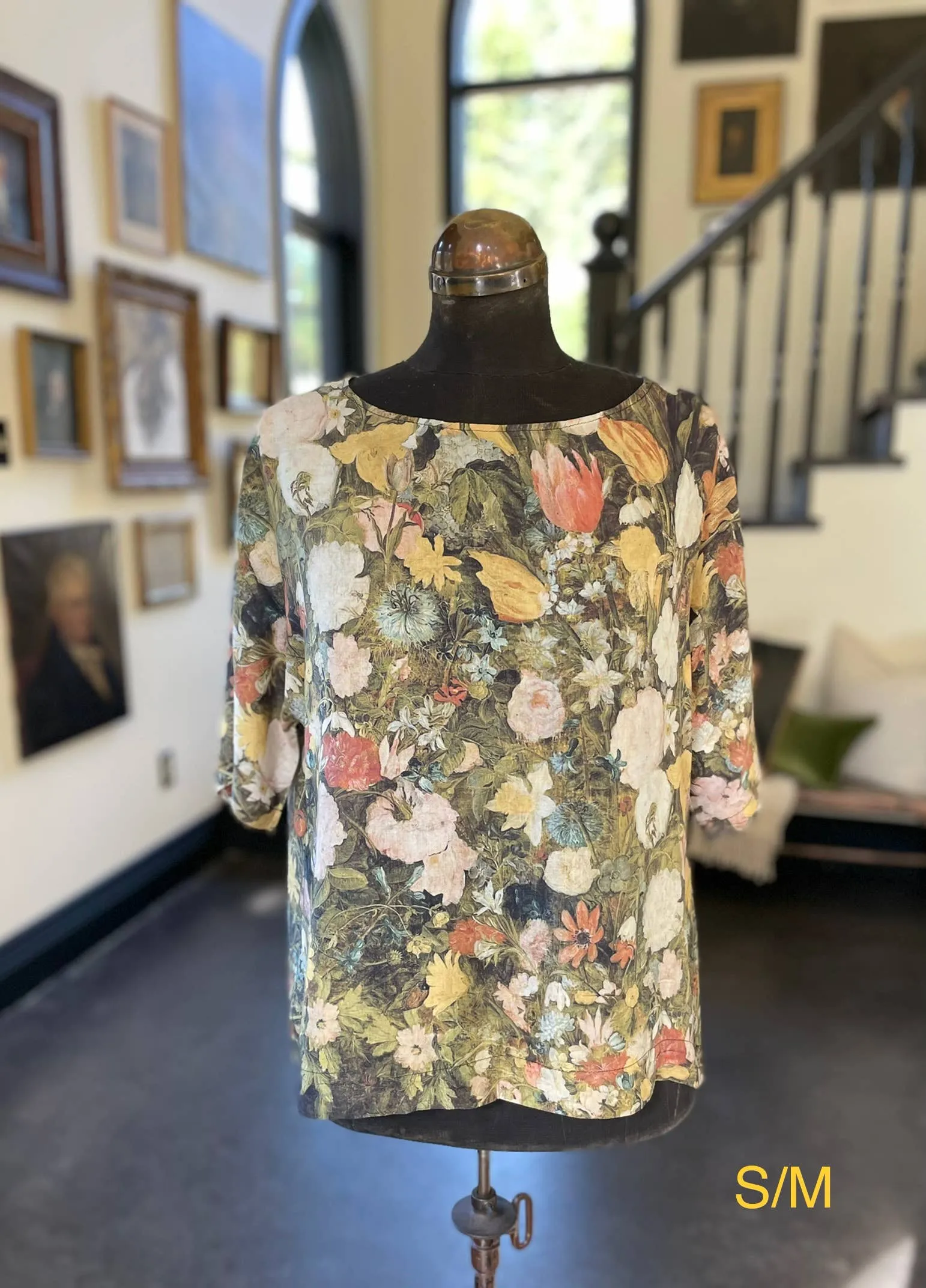 I Dream in Flowers Tee Luxe Bamboo Tunic Shirt,Women Wear