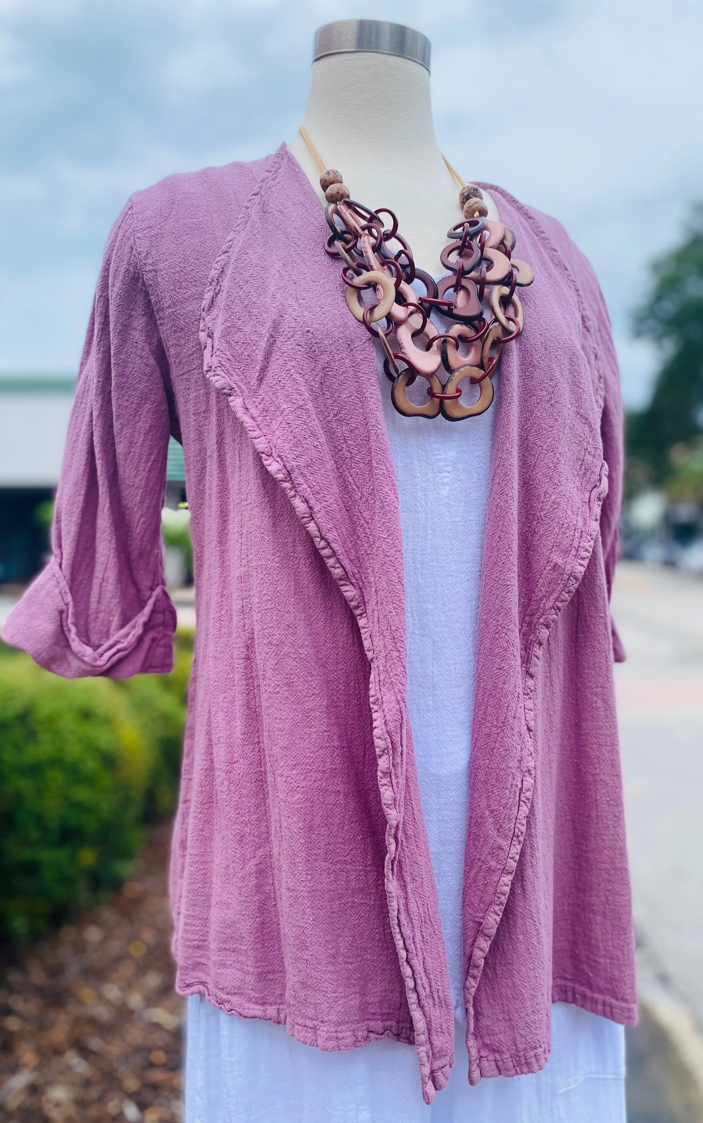 Jeanne Bolero ResortWear Jacket 100% Cotton Gauze,Women Wear