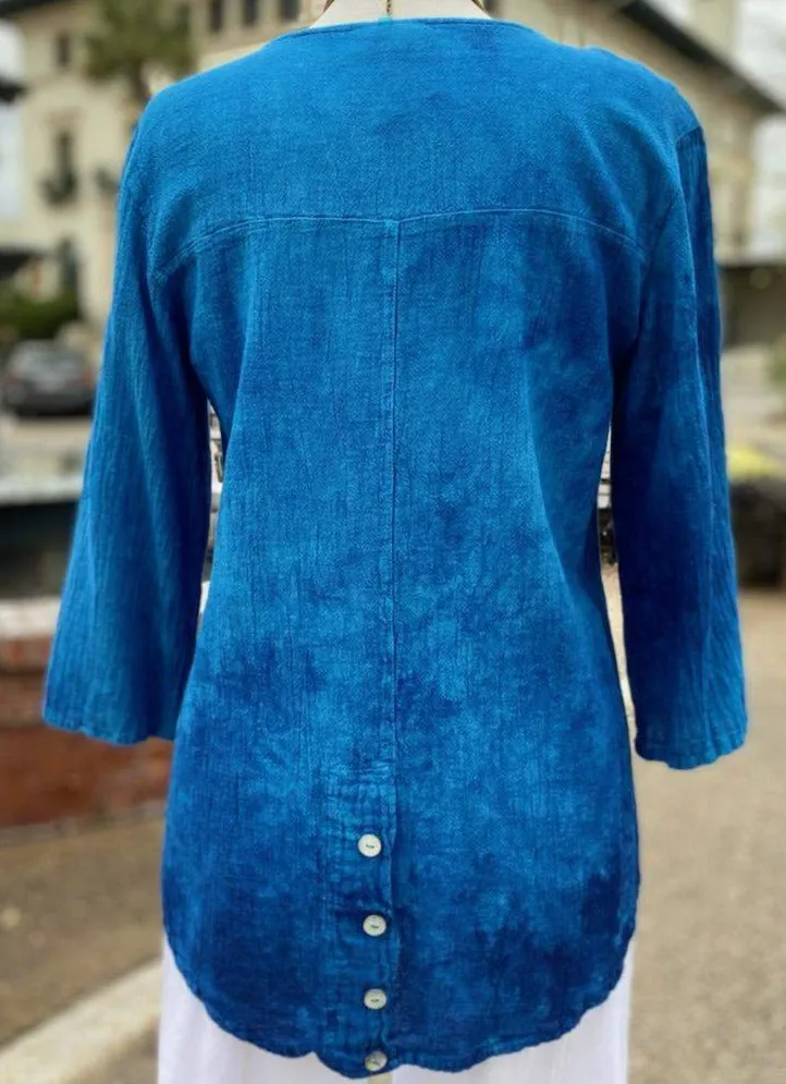Leah Tuxedo Top with New Colors! 100% Cotton Gauze,Women Wear