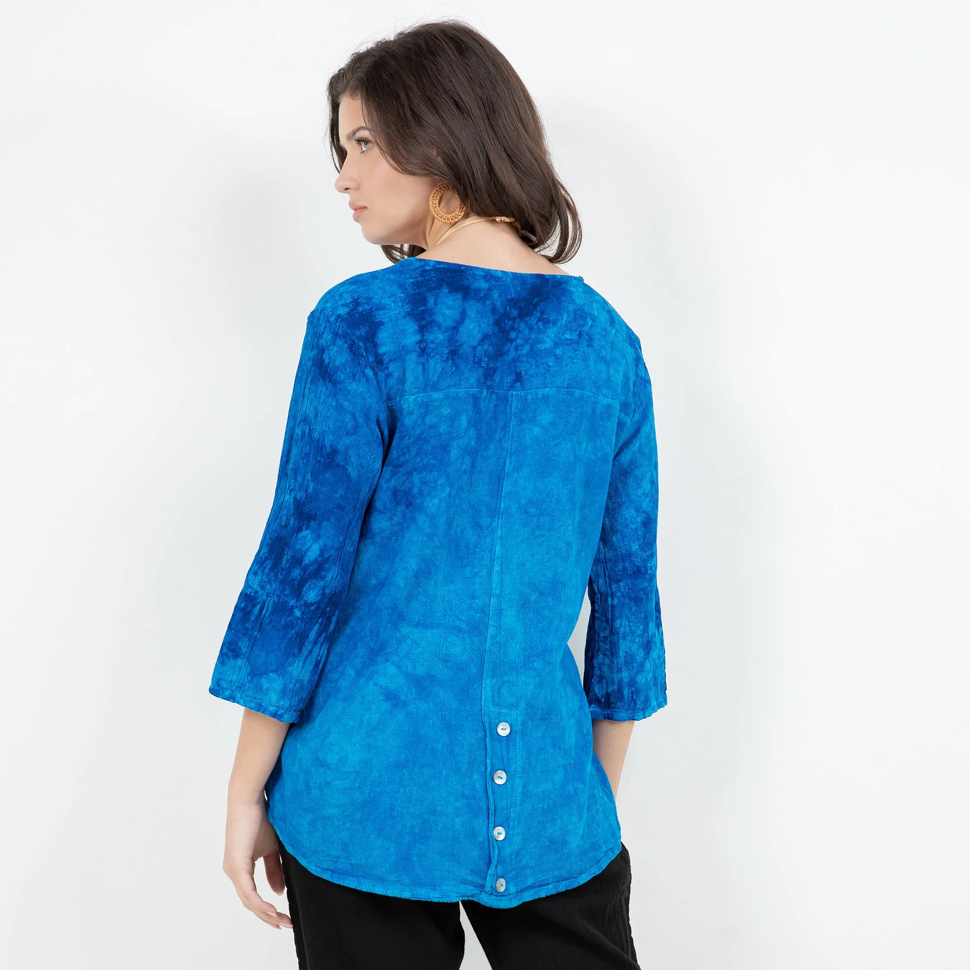 Leah Tuxedo Top with New Colors! 100% Cotton Gauze,Women Wear