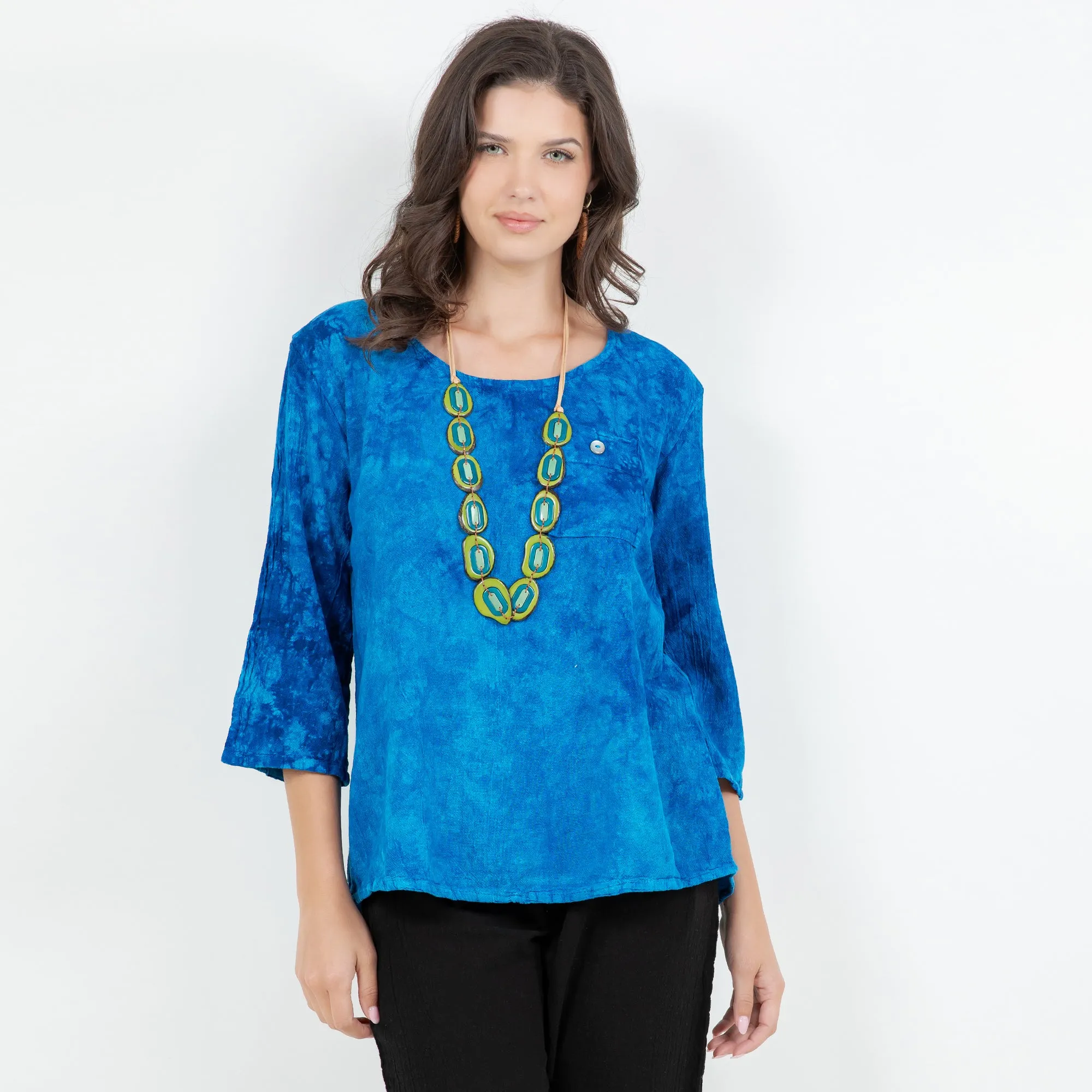 Leah Tuxedo Top with New Colors! 100% Cotton Gauze,Women Wear