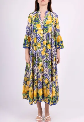 Lemon Viscose 10681 Dress,Women Wear