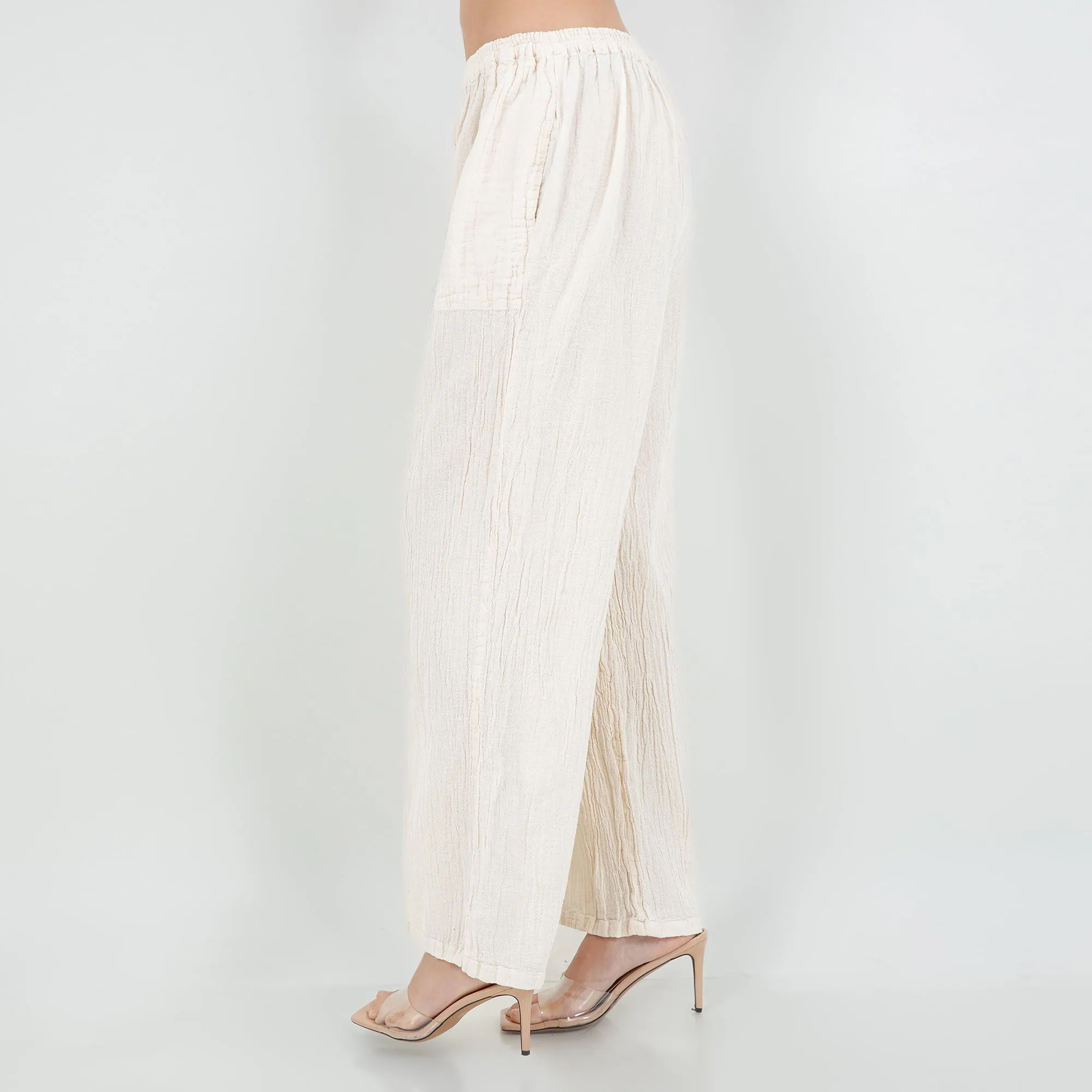 Lisa Pant - Classic with 2 Pockets! 100% Cotton Gauze,Women Wear