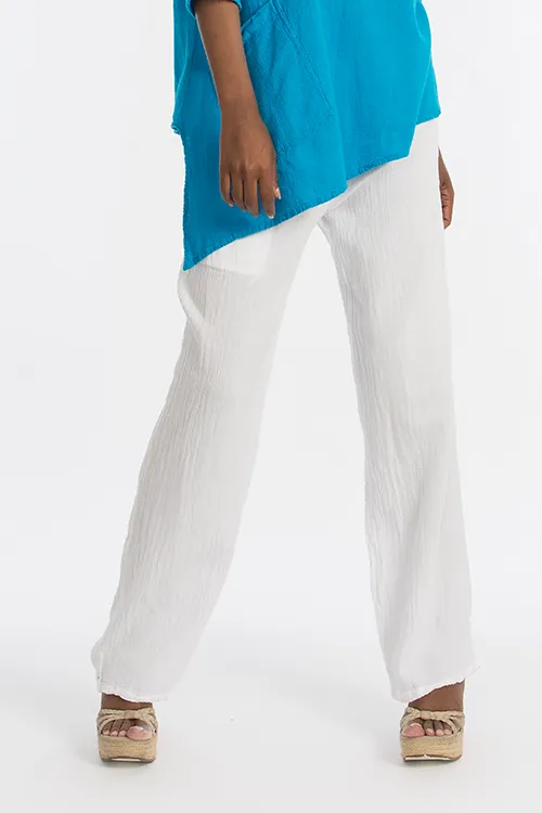 Lisa Pant - Classic with 2 Pockets! 100% Cotton Gauze,Women Wear