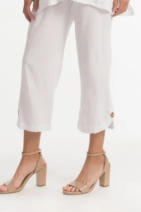 Lois Capri Pants 100% Cotton Gauze,Women Wear