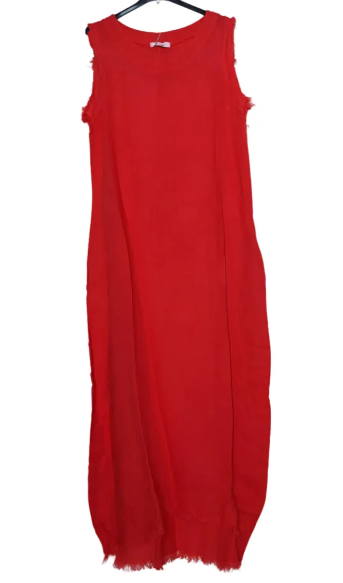 Long Sleeveless Dress 4318,Women Wear