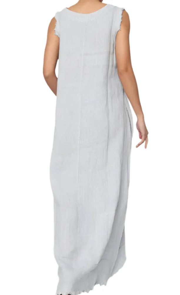 Long Sleeveless Dress 4318,Women Wear