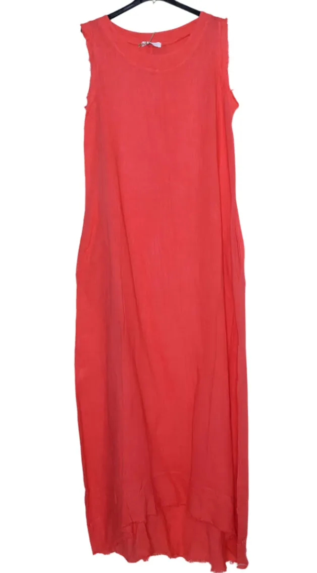 Long Sleeveless Dress 4318,Women Wear