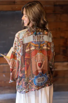 Love Language Cropped Bamboo Kimono Cardigan,Women Wear