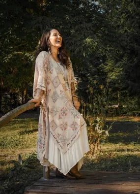Love Story Heart Print Bamboo Boho Kimono,Women Wear