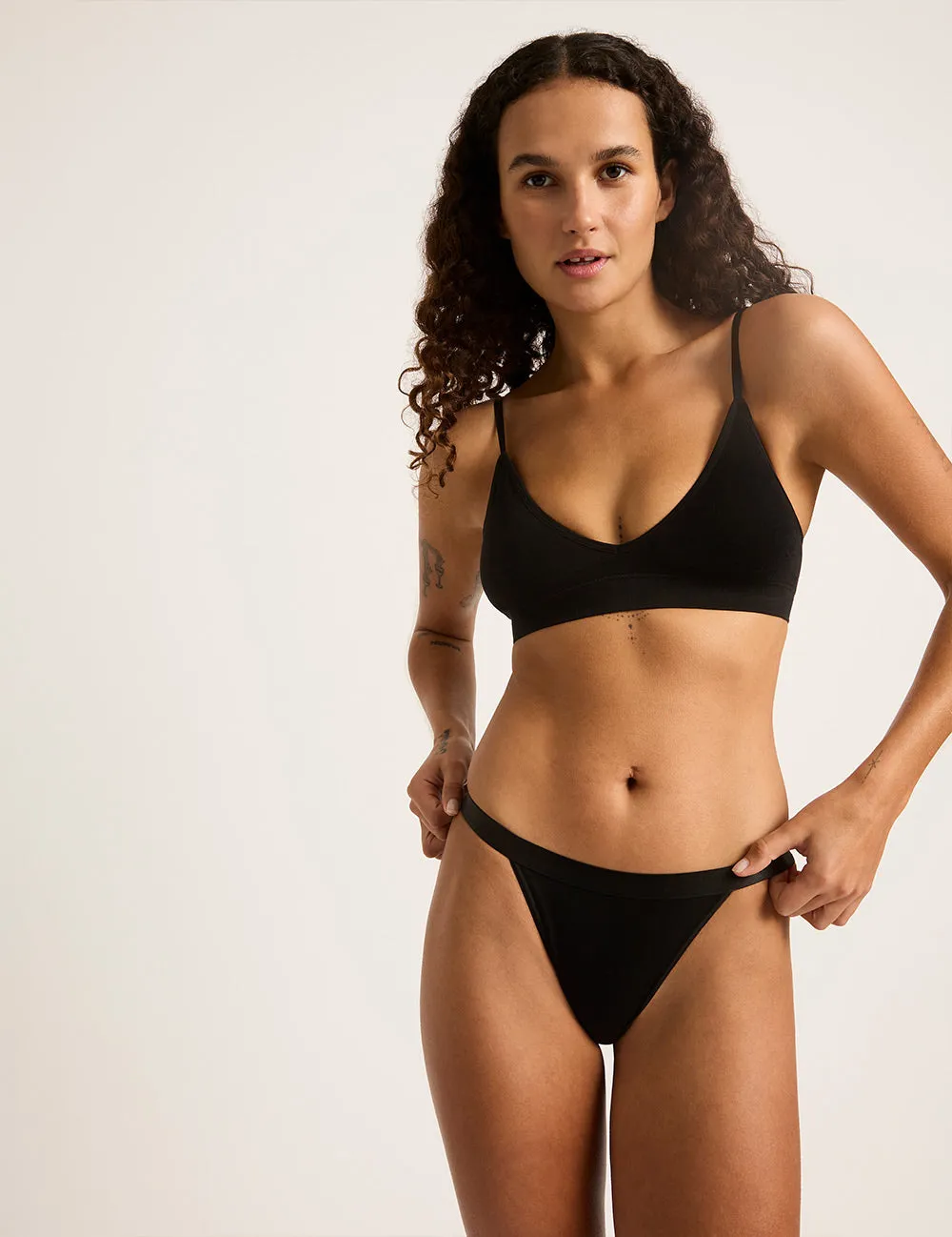 LYOLYTE Hi-Cut Bikini - Black,Women Wear