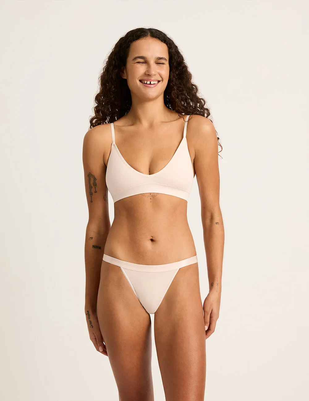 LYOLYTE Hi-Cut Bikini - Powder Pink,Women Wear