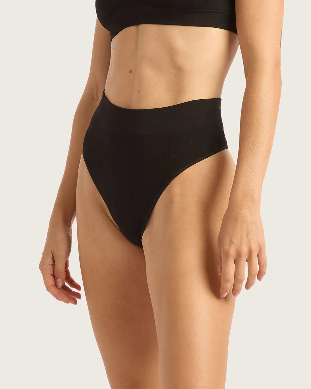 LYOLYTE High Waist G-String - Black,Women Wear