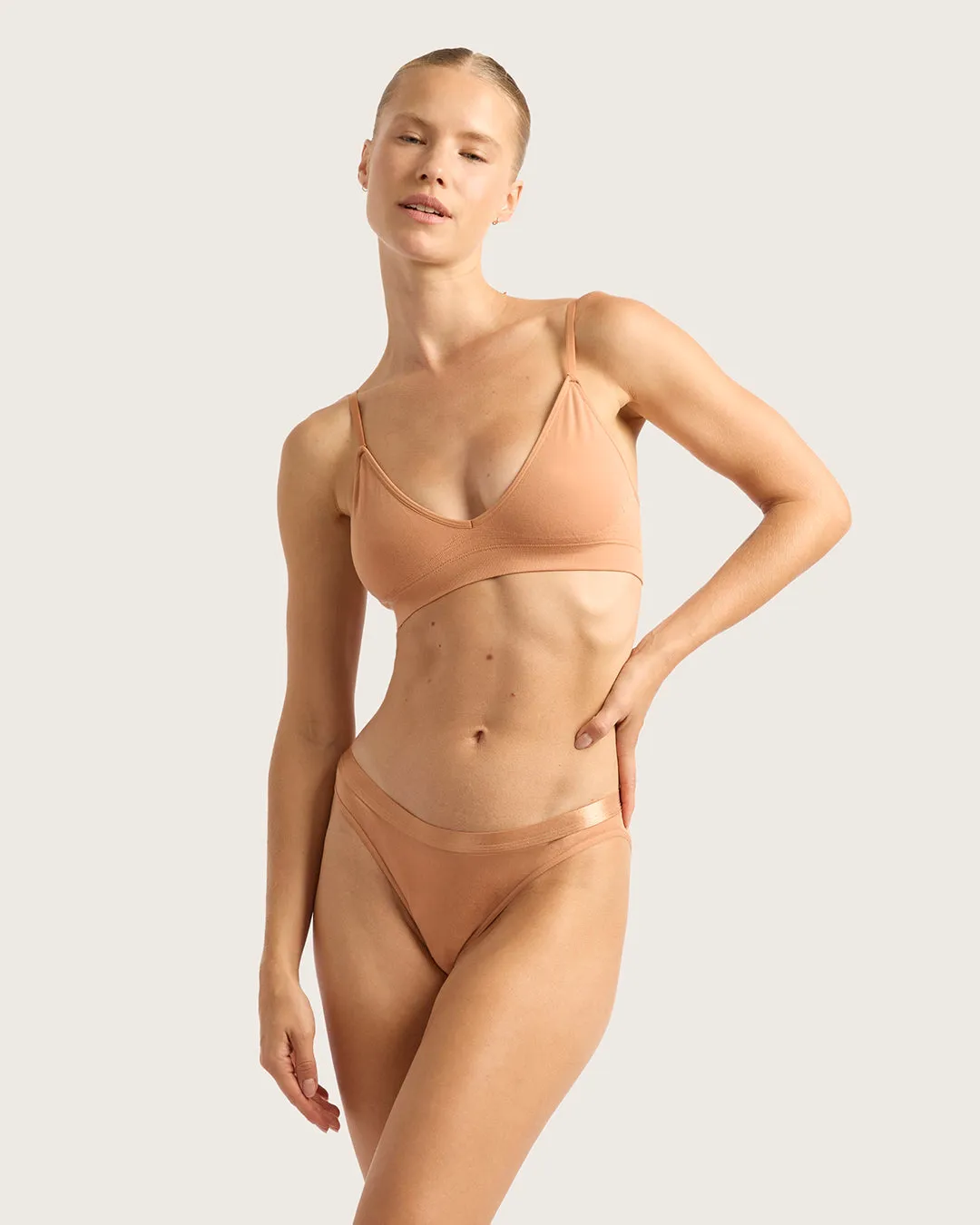 LYOLYTE Hipster Bikini - Dune,Women Wear