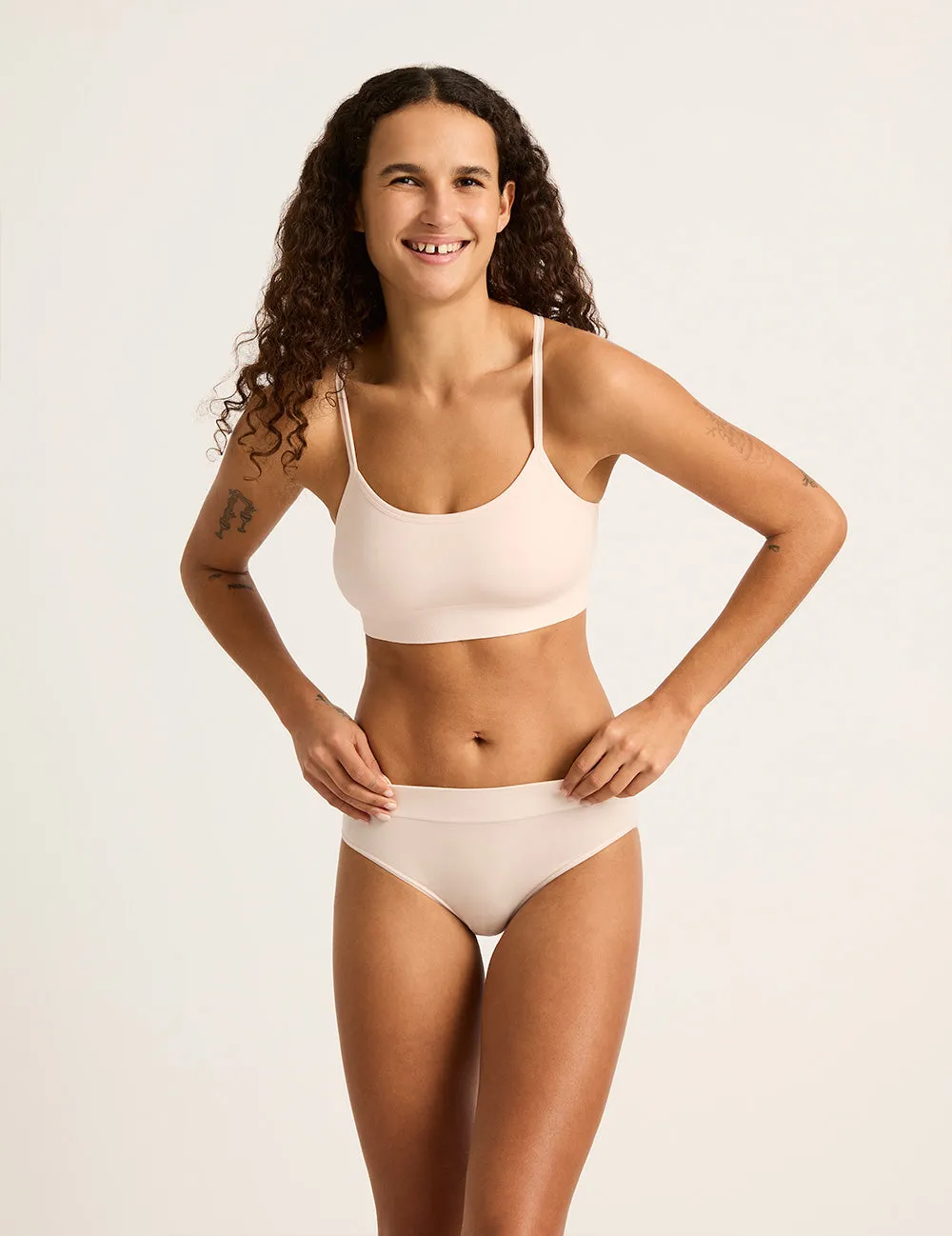 LYOLYTE Mid-Rise Briefs - Powder Pink,Women Wear