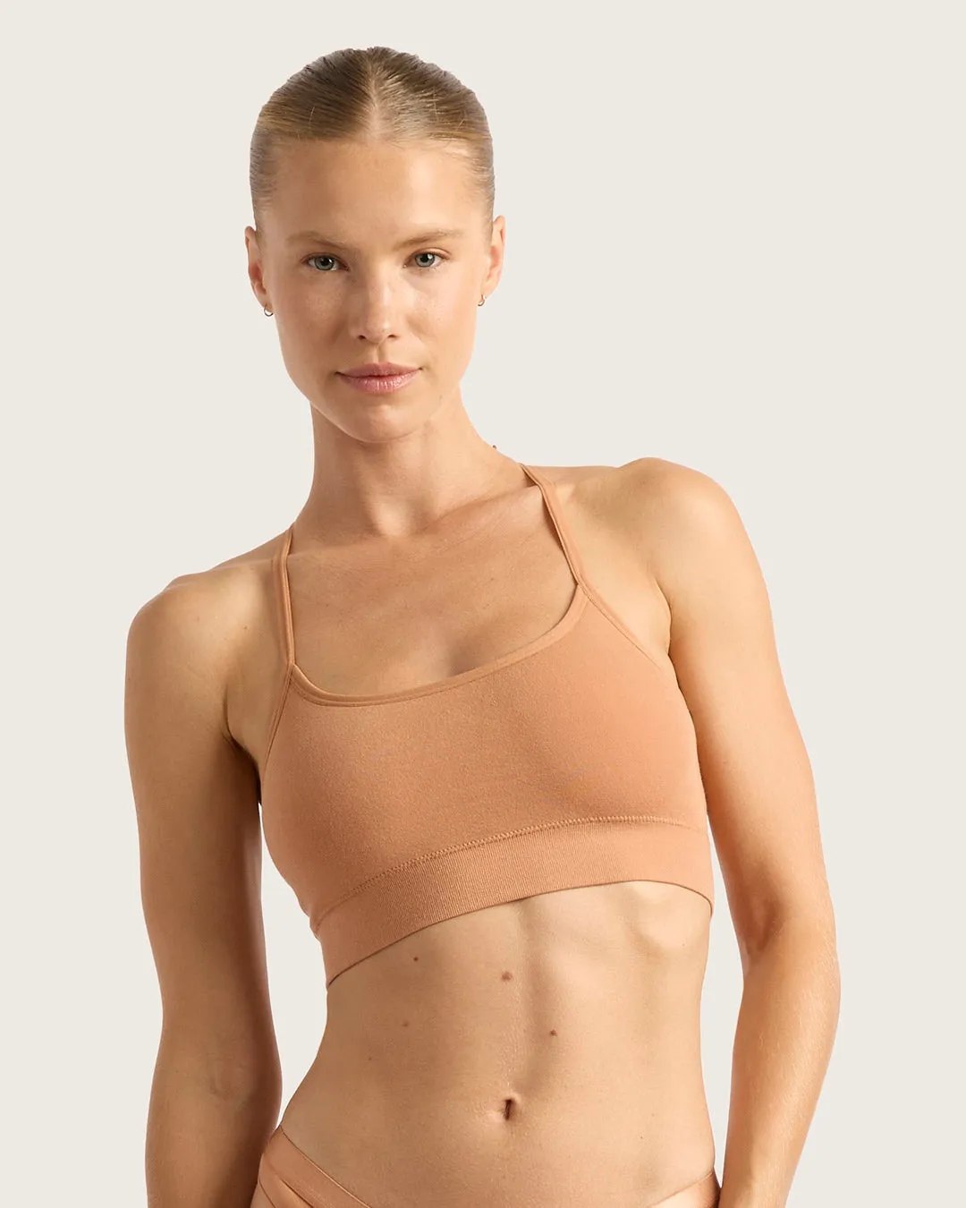 LYOLYTE Racerback Bralette - Dune,Women Wear