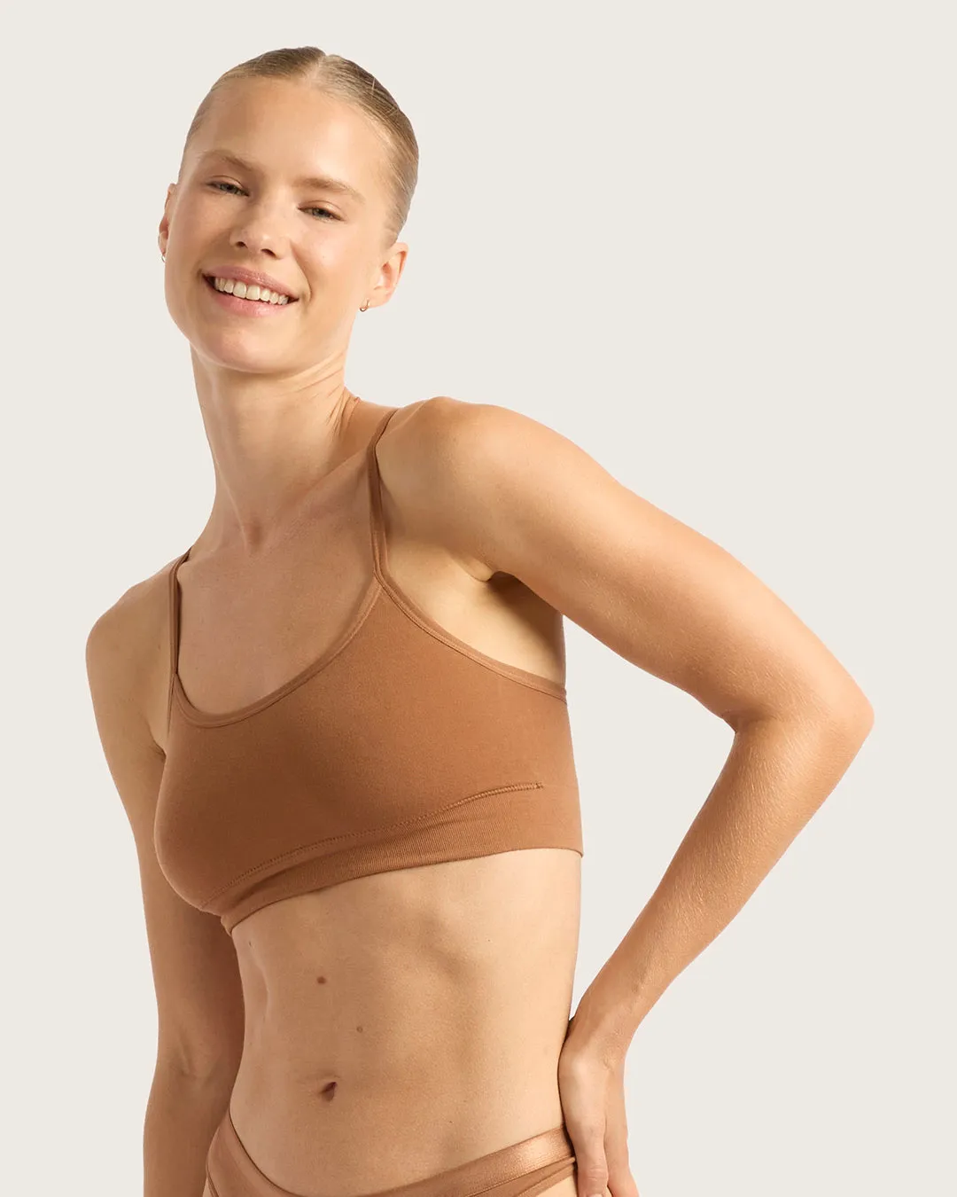 LYOLYTE Racerback Bralette - Maple,Women Wear