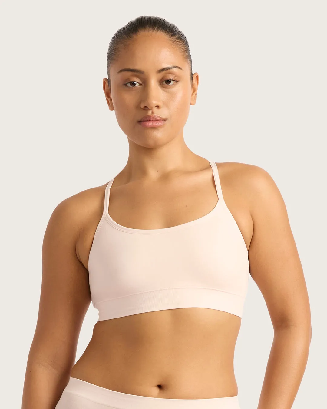 LYOLYTE Racerback Bralette - Powder Pink,Women Wear