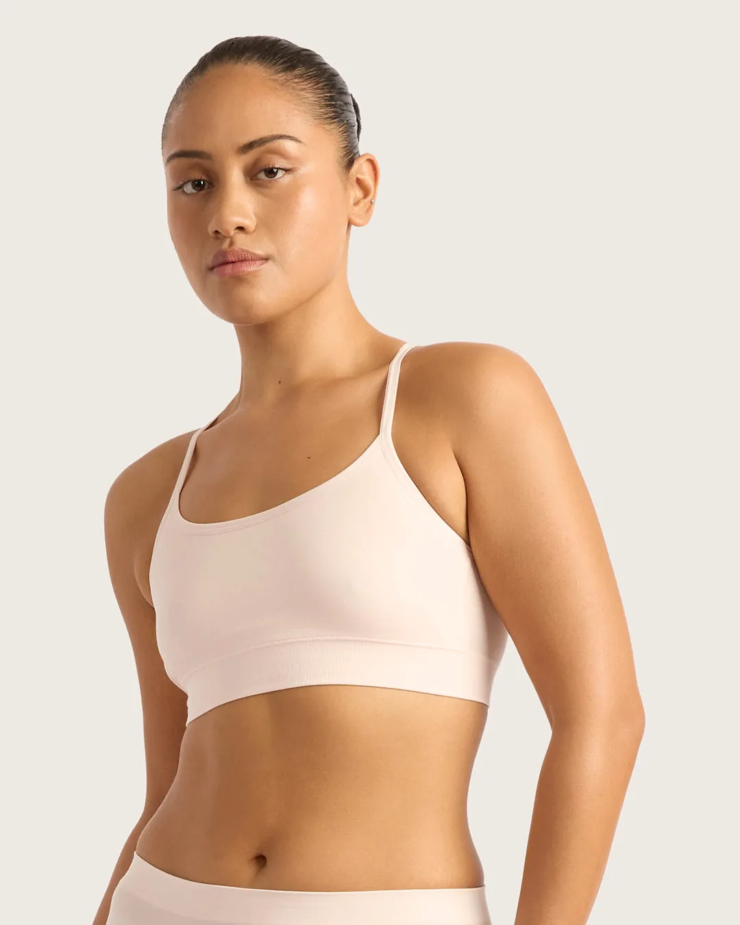 LYOLYTE Racerback Bralette - Powder Pink,Women Wear