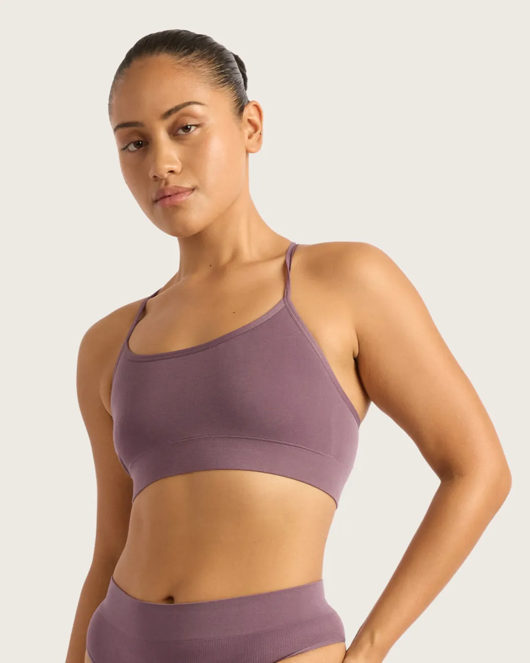 LYOLYTE Racerback Bralette - Wisteria,Women Wear