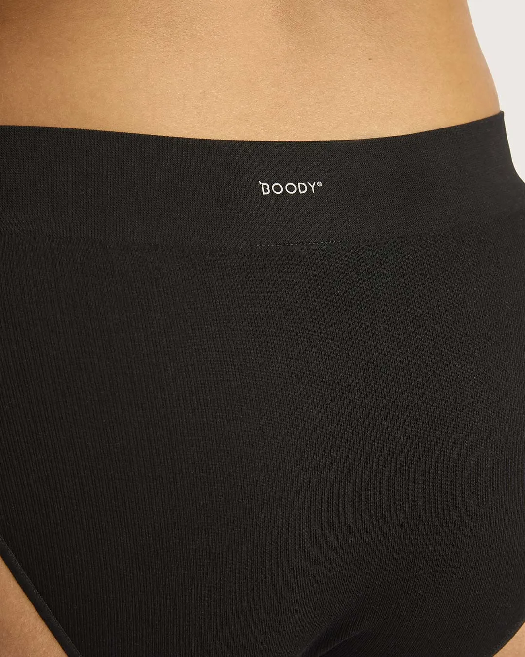 LYOLYTE Ribbed High Leg Briefs - Black,Women Wear