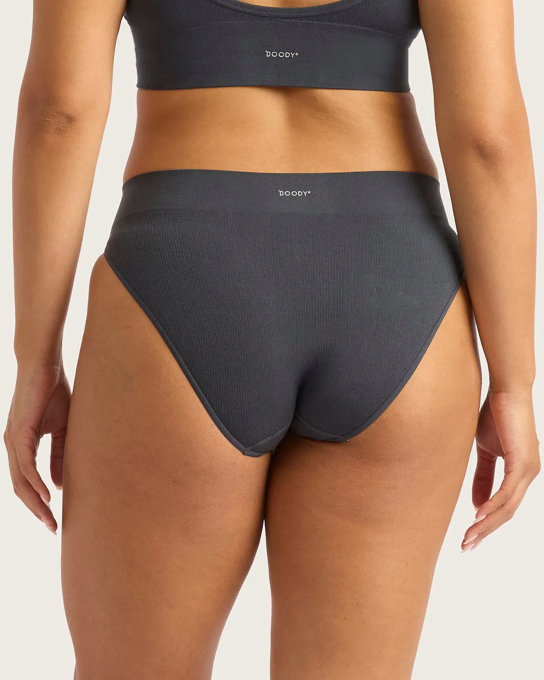 LYOLYTE Ribbed High Leg Briefs - Storm,Women Wear