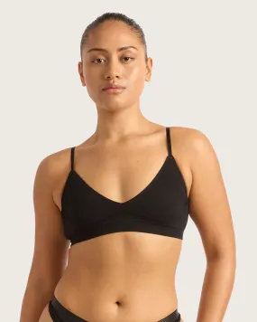 LYOLYTE Triangle Bralette - Black,Women Wear