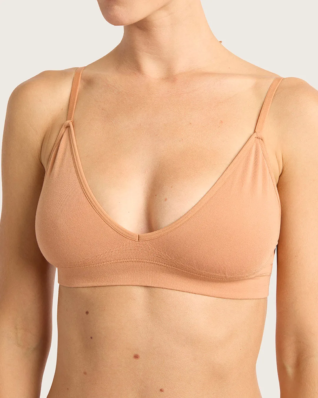 LYOLYTE Triangle Bralette - Dune,Women Wear