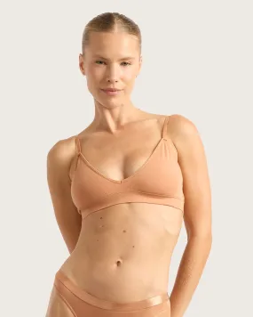 LYOLYTE Triangle Bralette - Dune,Women Wear