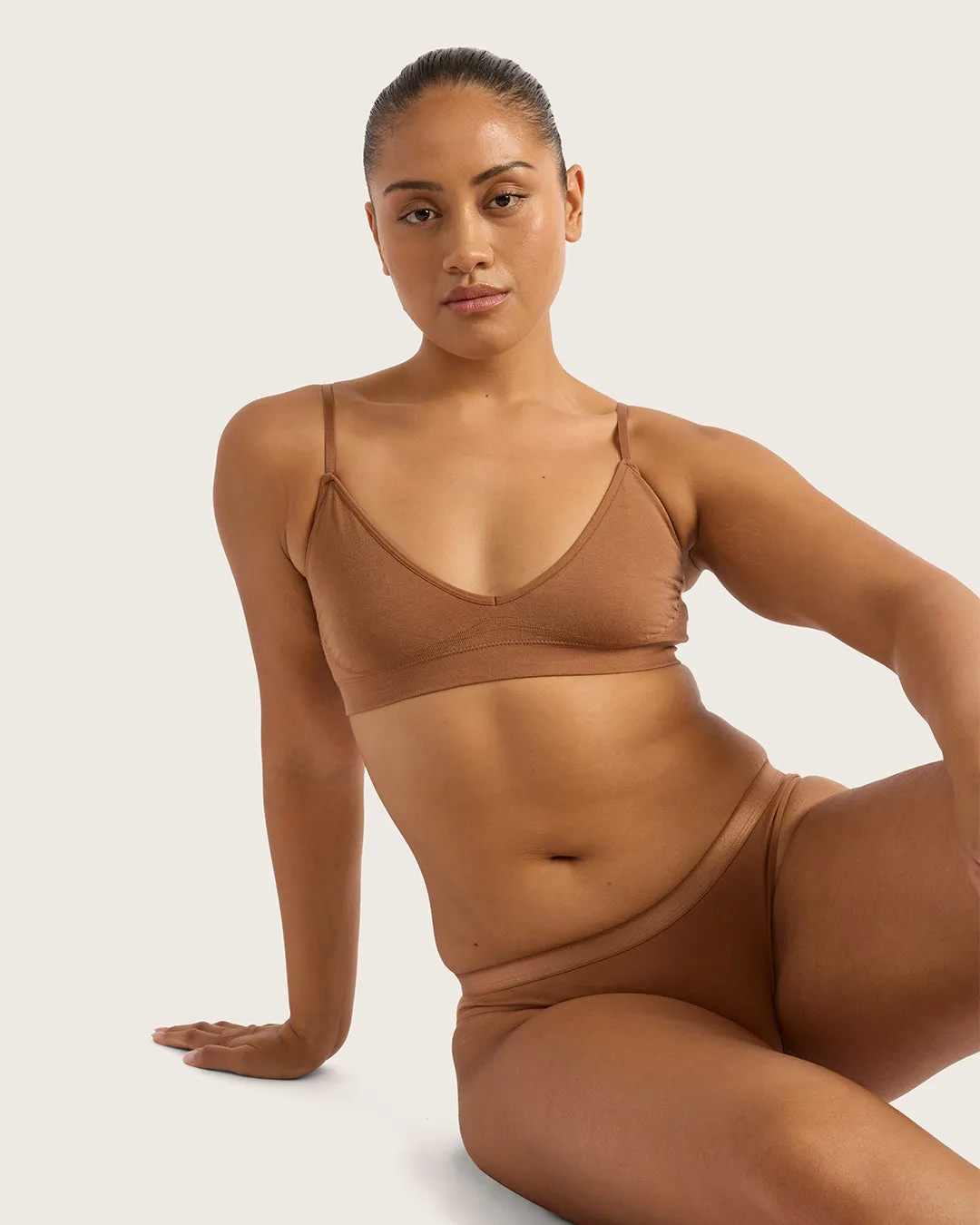 LYOLYTE Triangle Bralette - Maple,Women Wear