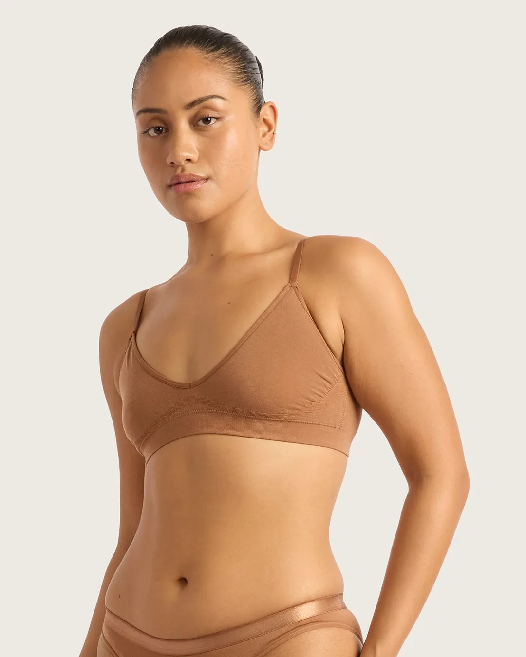 LYOLYTE Triangle Bralette - Maple,Women Wear