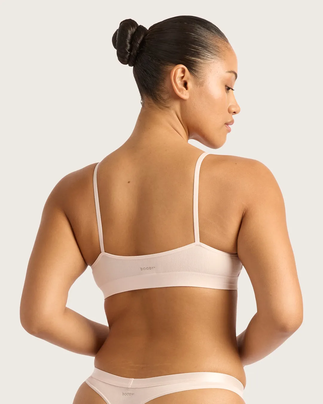 LYOLYTE Triangle Bralette - Powder Pink,Women Wear