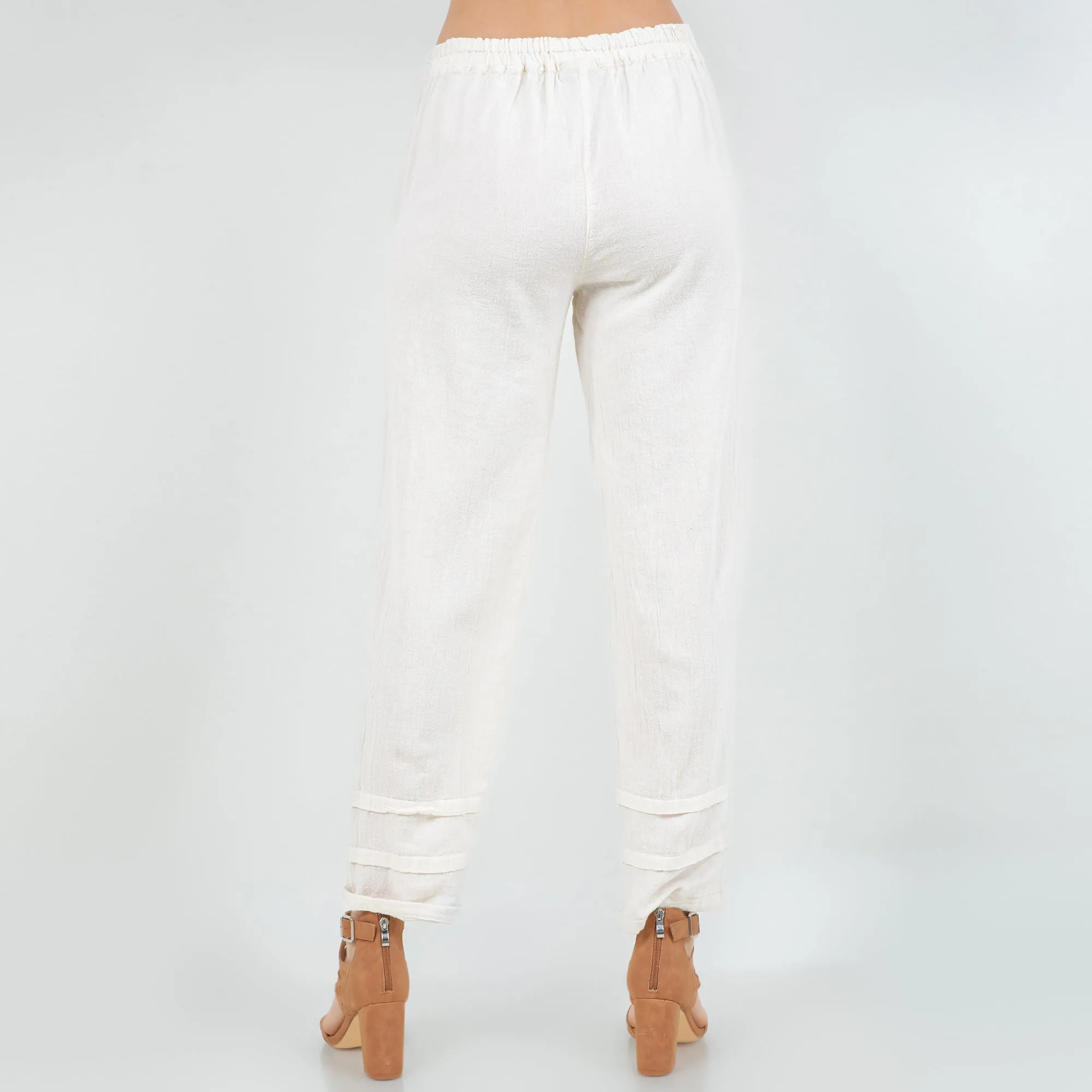 Mavy Pants With Pockets 100% Cotton Gauze,Women Wear