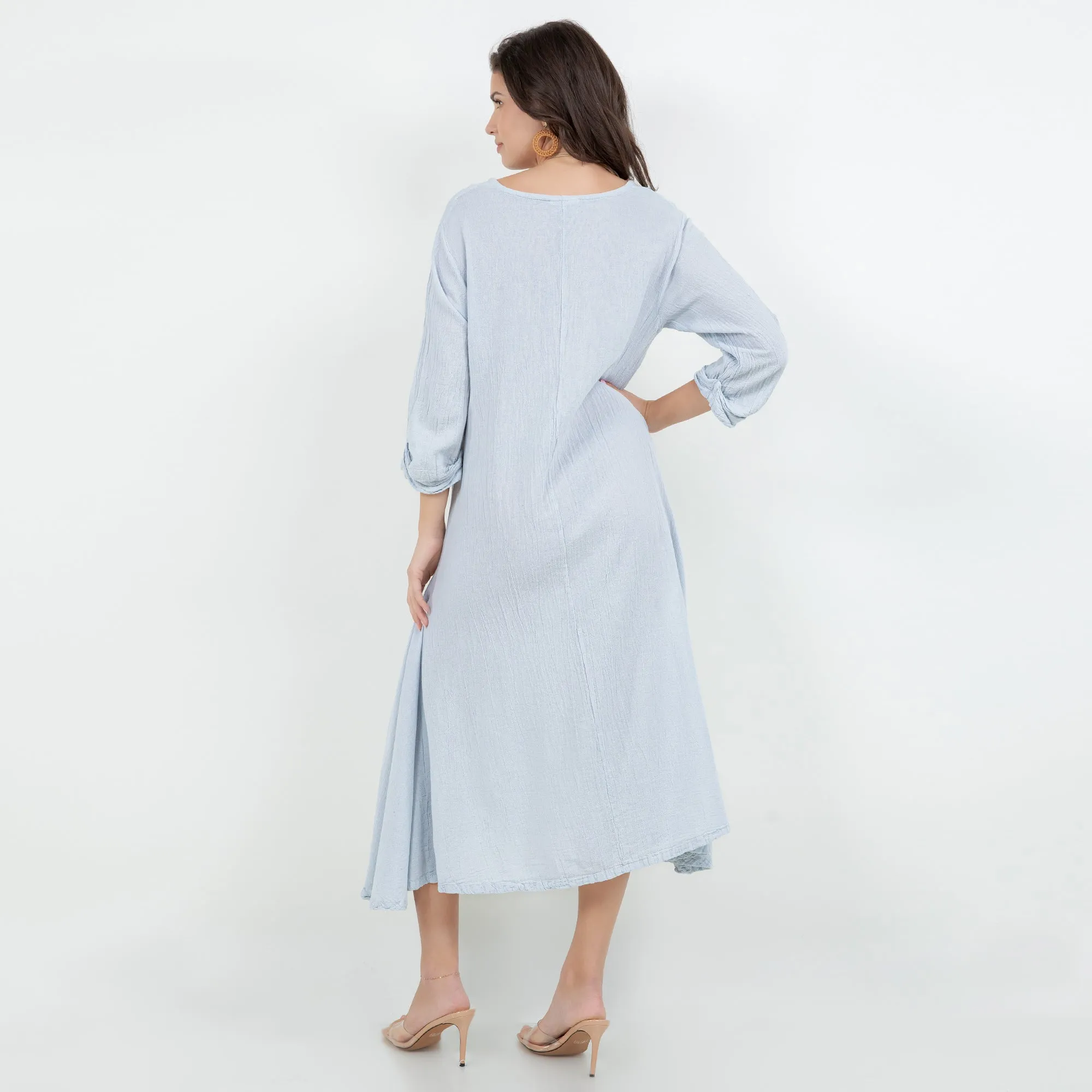 Meet Jackie! Our 3/4 Sleeve Mid-Length Dress,Women Wear