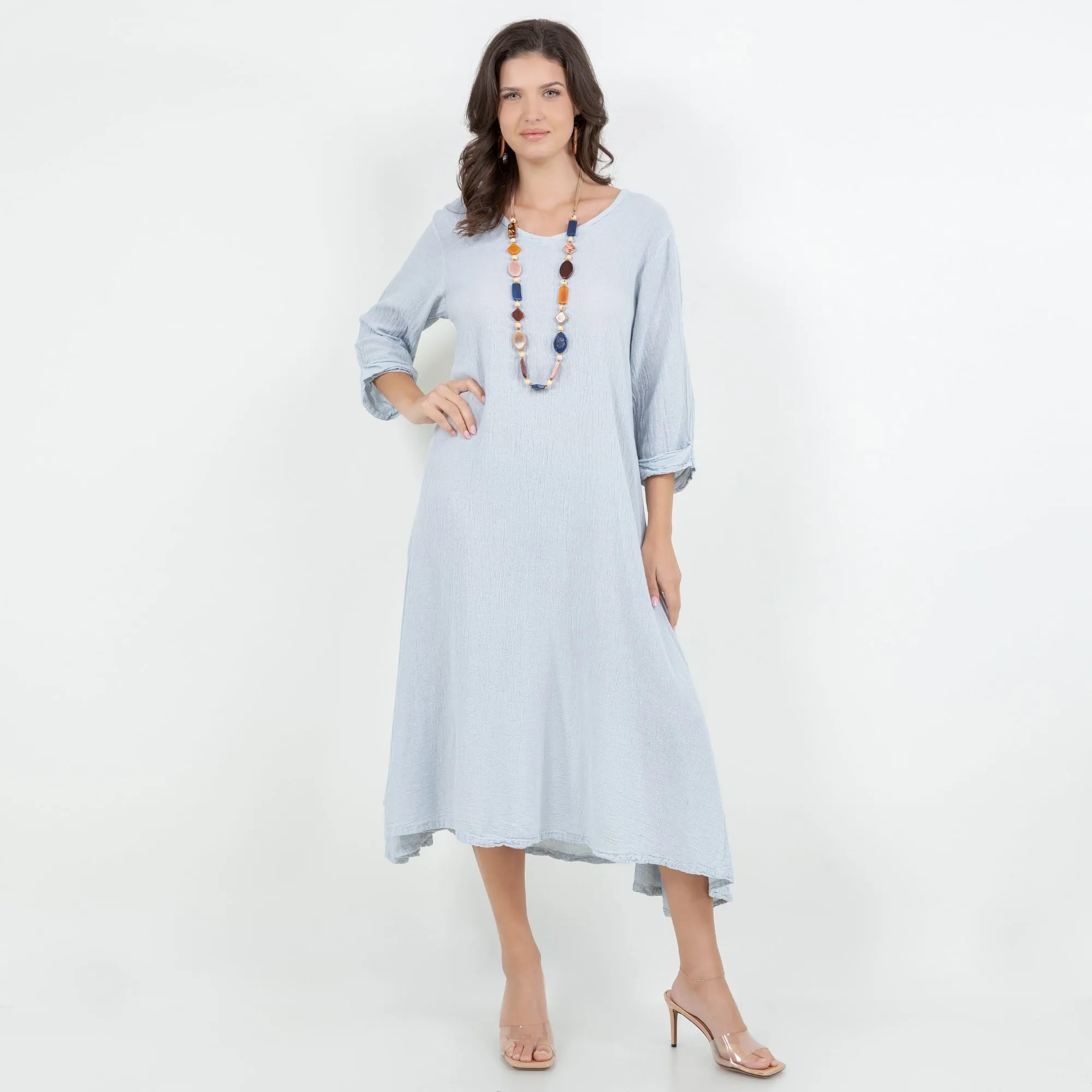 Meet Jackie! Our 3/4 Sleeve Mid-Length Dress,Women Wear