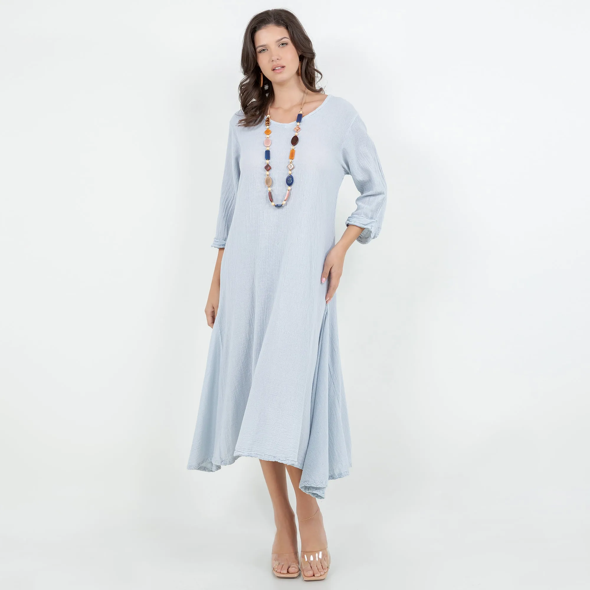 Meet Jackie! Our 3/4 Sleeve Mid-Length Dress,Women Wear
