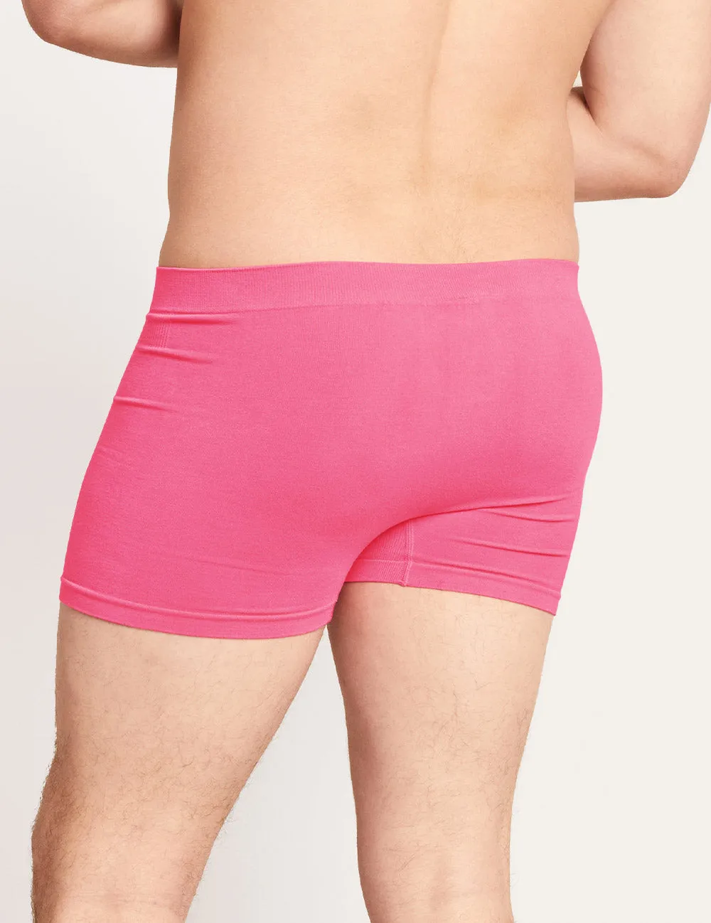 Men's Seamfree Boxer Briefs - BCAM Pink,Men Underwear