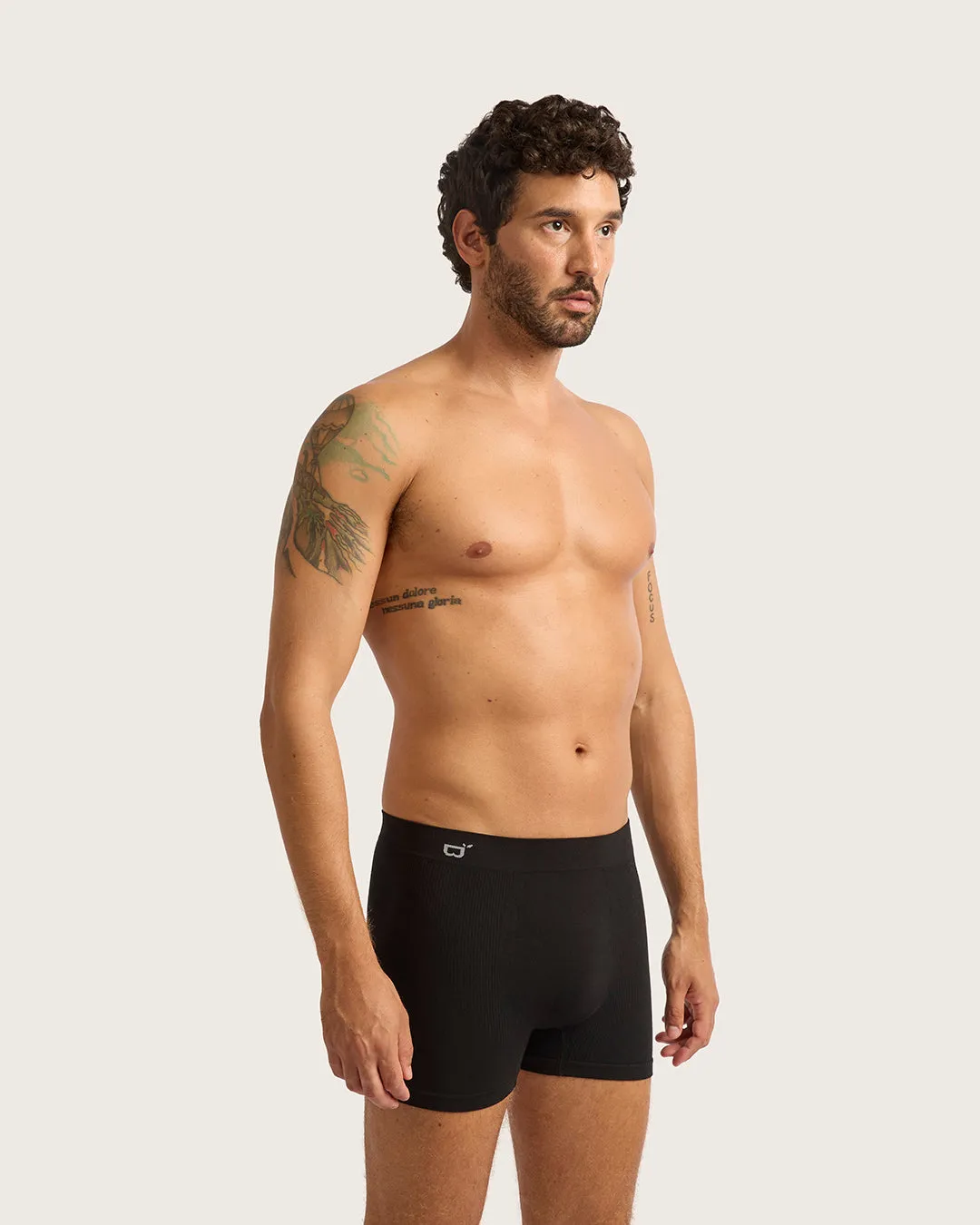 Men's Seamfree Boxer Briefs - Black,Men Underwear