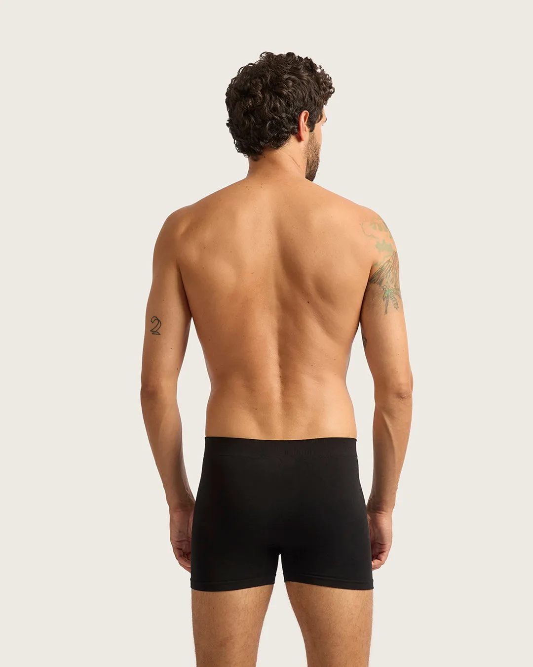 Men's Seamfree Boxer Briefs - Black,Men Underwear