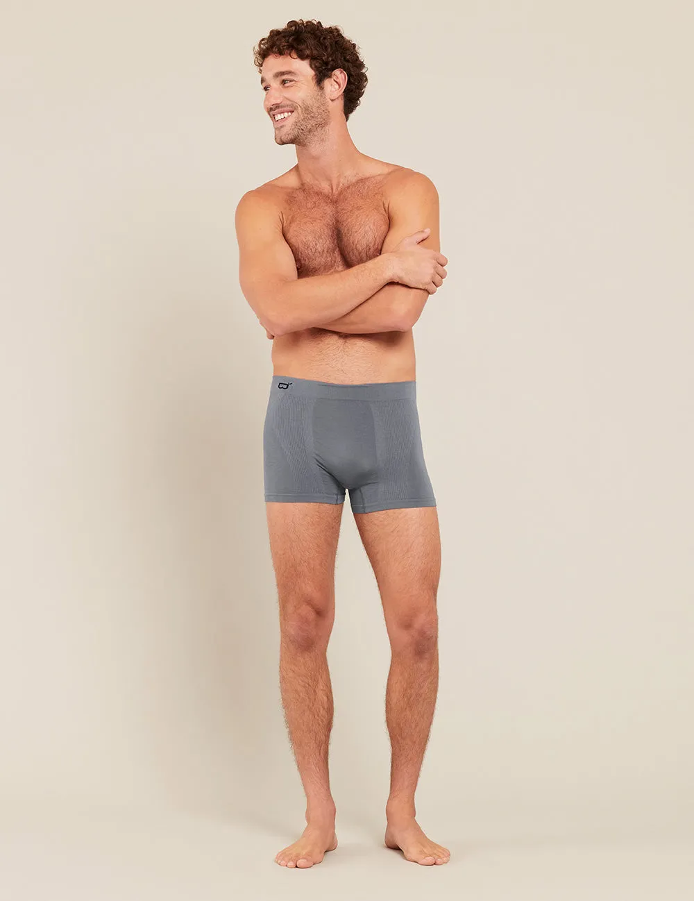 Men's Seamfree Boxer Briefs - Charcoal,Men Underwear