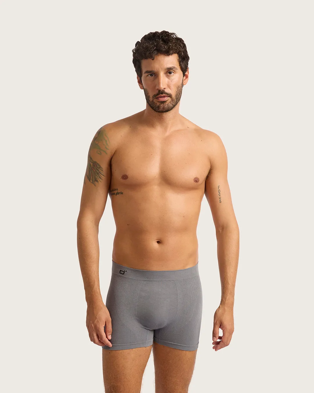 Men's Seamfree Boxer Briefs - Charcoal,Men Underwear