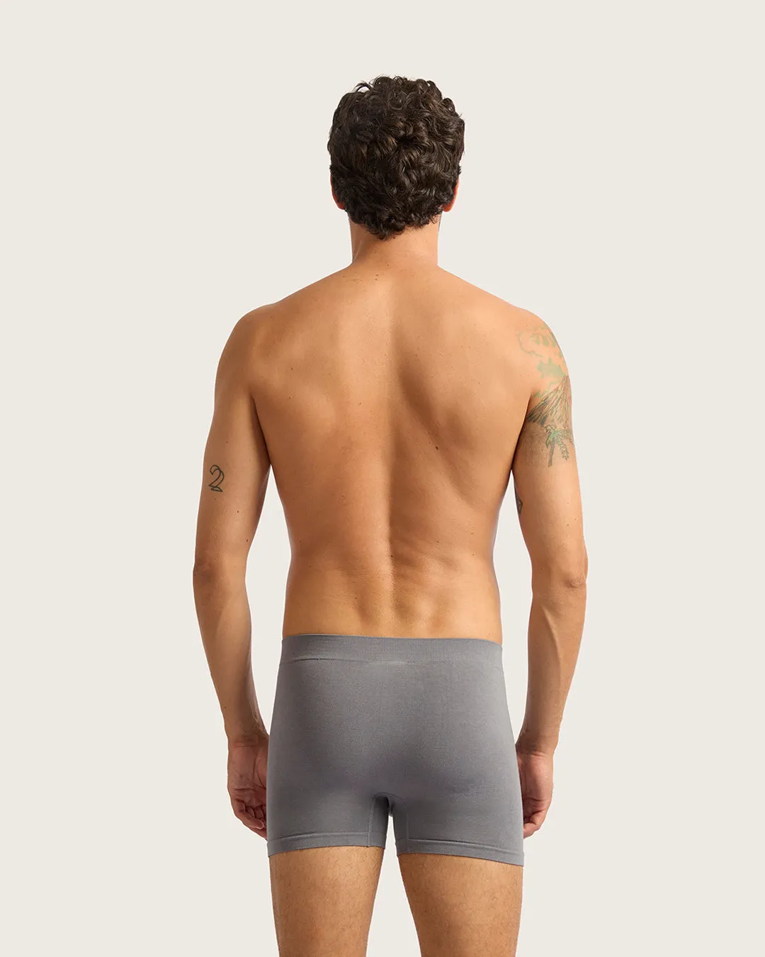 Men's Seamfree Boxer Briefs - Charcoal,Men Underwear