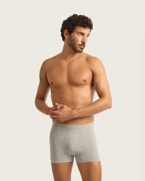 Men's Seamfree Boxer Briefs - Light Grey Marl,Men Underwear